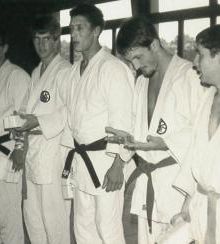  - 1968 - Equipe du SDK. De gauche à droite :  ?, Charles Stämpfli, Charles Ochsner, Ben Mefta, Pascal Krieger, Serge Amos.